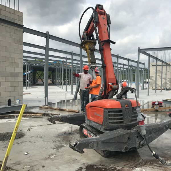 robotic jackhammer for concrete demolition in orlando